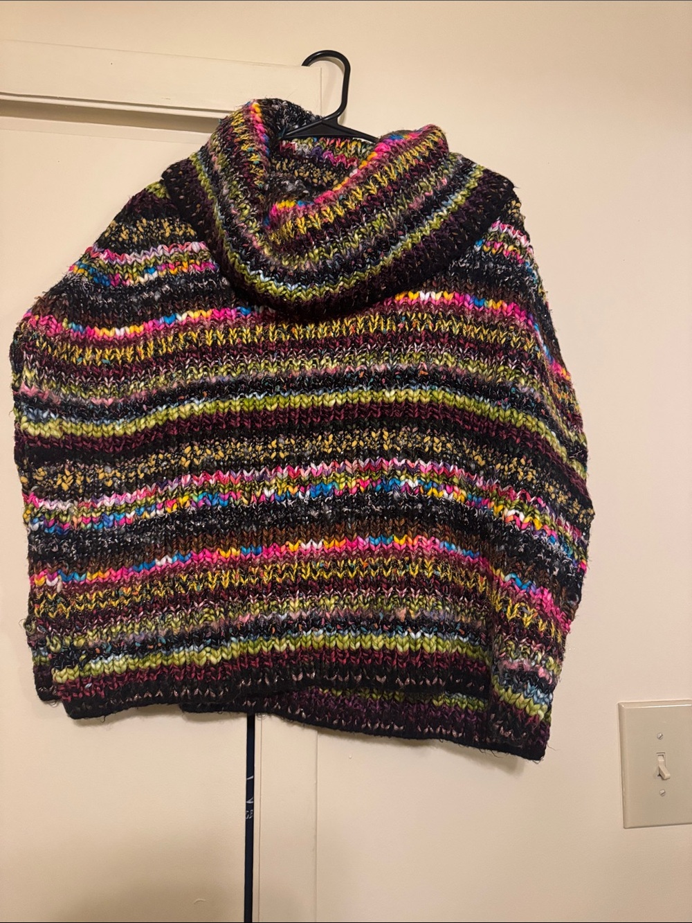 Anthropologie Cozy Multicolor Striped Turtleneck Sweater - Women